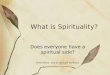 What is Spirituality? Does everyone have a spiritual side? Alison Peers - End of Life Care Facilitator