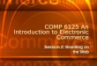 COMP 6125 An Introduction to Electronic Commerce Session 2: Branding on the Web