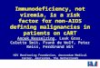 Immunodeficiency, not viremia, is a risk factor for non-AIDS defining malignancies in patients on cART Anouk Kesselring, Luuk Gras, Colette Smit, Frank
