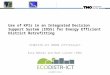 Use of KPIs in an Integrated Decision Support System (IDSS) for Energy Efficient District Retrofitting ECODISTR-ICT H2020 (FP7)Project Esra Bektas and