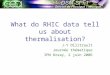 What do RHIC data tell us about thermalisation? J-Y Ollitrault Journée thématique IPN Orsay, 2 juin 2006