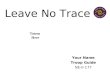 Leave No Trace Your Name Troop Guide NE-II-177 Totem Here
