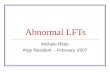 Abnormal LFTs Michele Ritter Argy Resident – February, 2007