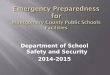 Department of School Safety and Security 2014-2015