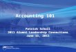 Accounting 101 Patrick Scholl 2011 Alumni Leadership Connections June 11, 2011