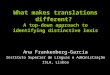 What makes translations different? A top-down approach to identifying distinctive lexis Ana Frankenberg-Garcia Instituto Superior de Línguas e Administração