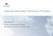 Data and Information Framework: Principles Sue Barrell Bureau of Meteorology, Australia CBS-Ext.(14), Asuncion, September 2014
