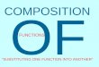 COMPOSITION OF FUNCTIONS “SUBSTITUTING ONE FUNCTION INTO ANOTHER”