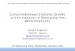 Current Indonesian Economic Growth: Is It An Indication of Decoupling from World Downturn? Hendri Saparini ECONIT – Jakarta saparini@econit.co.id hendrisaparini@econit.co.id