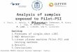 Analysis of samples exposed to Pilot–PSI Plasma P. Paris, A. Hakola, K. Bystrov, G. De Temmerman, M. Aints, I. Jõgi, M. Kiisk, J. Kozlova, M. Laan, J