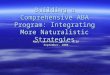 Building a Comprehensive ABA Program: Integrating More Naturalistic Strategies Mary Jane Weiss, Ph.D., BCBA September, 2008