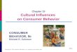 15-1 Copyright © 2011 Pearson Education, Inc. publishing as Prentice Hall Chapter 15 Cultural Influences on Consumer Behavior CONSUMER BEHAVIOR, 9e Michael