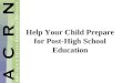 Help Your Child Prepare for Post-High School Education