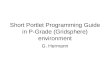 Short Portlet Programming Guide in P-Grade (Gridsphere) environment G. Hermann