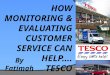 By Fatimah. Introduction - Tesco I am going to look at how customer service can benefit the customer, the employee and the organisation. The example I