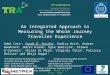 An Integrated Approach to Measuring the Whole Journey Traveller Experience STS N°TRA2014 Paris 14-17 avril 2014 Oded Cats a, Yusak O. Susilo a, Rodica