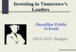 Investing in Tomorrow’s Leaders Dunellen Public Schools 2010-2011 Budget