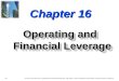 16.1 Van Horne and Wachowicz, Fundamentals of Financial Management, 13th edition. © Pearson Education Limited 2009. Created by Gregory Kuhlemeyer. Chapter