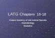 LATG C hapters 16-18 Unique Anatomy of Lab Animal Species GnotobiologyStatistics