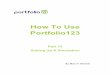 Using Portfolio123 - Simulation Setup