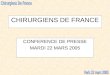 CHIRURGIENS DE FRANCE CONFERENCE DE PRESSE MARDI 22 MARS 2005