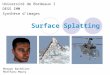 Surface Splatting Université de Bordeaux I DESS IMM Synthèse dimages Morgan Bachelier Matthieu Mauny