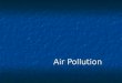 Air Pollution. ORGANIC AIR POLLUTANTS Acrylonitrile Benzene Butadiene Carbon disulfide Carbon monoxide 1,2-Dichloroethane Dichloromethane Formaldehyde