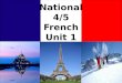 National 4/5 French Unit 1. South Ayrshire Modern Languages