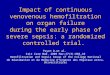 Impact of continuous venovenous hemofiltration on organ failure during the early phase of severe sepsis: a randomized controlled trial. Payen D.et al