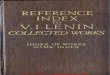 Reference Index to Lenin Collected Works Index of Works and Name Index