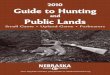 2010 Nebraska Hunting Public Lands Brochure