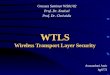 WTLS Wireless Transport Layer Security Assnaashari Amir hg6773 Grosses Seminar WS01/02 Prof. Dr. Kneisel Prof. Dr. Christidis