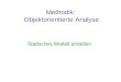 Methodik: Objektorientierte Analyse Statisches Modell erstellen