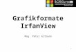 Grafikformate IrfanView Mag. Peter Altmann 1. Grafikformate >Bmp – Windows Bitmap >Jpg - File Interchange Format >Gif - Graphics Interchange Format >Png