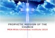Prophetic Mission of the Church