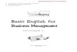Basic English for Business Management 09