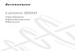 Lenovo B550 Hardware Maintenance Manual V2.0