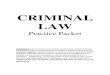 Criminal Law Practice Packet 2010
