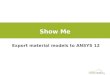 Export Material Models to ANSYS Workbench 12