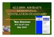 Ashrae Standards 62.2-Ventilation