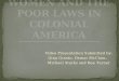 Women and the Poor Laws in Colonial America