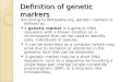 Definition of Genetic Markers