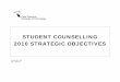 Strategic Plan Student Counselling
