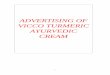 Advertising of Vicco Turmeric Ayurvedic Cream