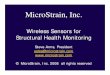 Micro Strain Wireless Sensors Aircraft Structural Health Monitoring 2008