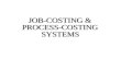Job Costing Process Costing