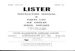 Lister SR2 Manual