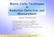 Monte Carlo Techniques in Radiation Detection and Measurement