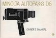 Minolta Autopak Super 8 D6 Manual English