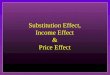 Income Effect and Substitution Effect Power Point